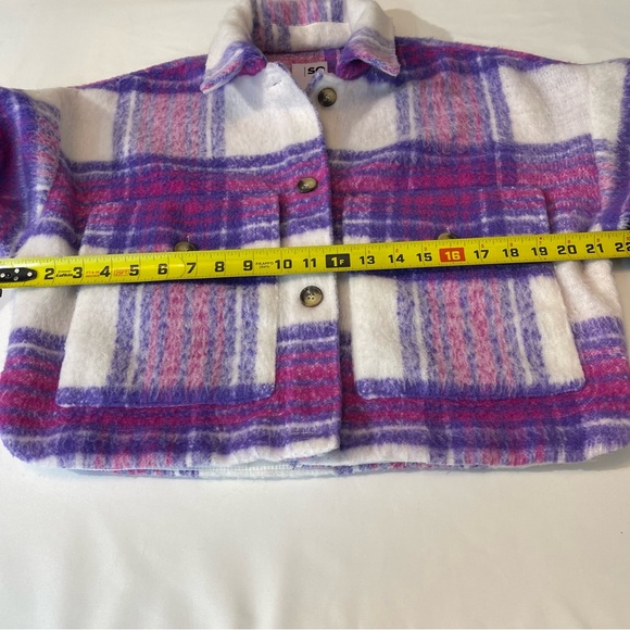 SO WOMENS SHORT JACKET SZ XS, LIKE NEW, PREOWNED, 100% POLYESTER, - Picture 6 of 8